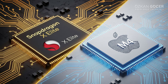 Snapdragon X Elite vs. Apple M4: Hız, Pil ve Kodlama Performans Savaşı